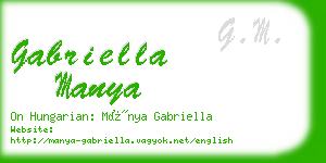 gabriella manya business card
